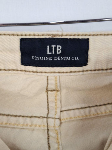 LTB Cream Copper Studded Detail Boyfriend Jeans Size 12 by SwapUp-Online Second Hand Store-Online Thrift Store