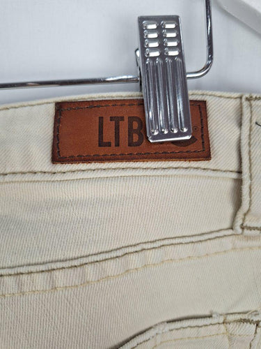 LTB Cream Copper Studded Detail Boyfriend Jeans Size 12 by SwapUp-Online Second Hand Store-Online Thrift Store