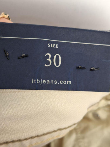 LTB Cream Copper Studded Detail Boyfriend Jeans Size 12 by SwapUp-Online Second Hand Store-Online Thrift Store