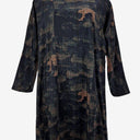 Elk Silk Shift Muted Patterned Dress Size L by SwapUp-Online Second Hand Store-Online Thrift Store