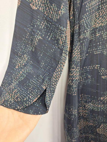 Elk Silk Shift Muted Patterned Dress Size L by SwapUp-Online Second Hand Store-Online Thrift Store