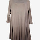 Elk Taupe Contrast Back Long sleeve Dress Size M by SwapUp-Online Second Hand Store-Online Thrift Store