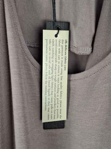 Elk Taupe Contrast Back Long sleeve Dress Size M by SwapUp-Online Second Hand Store-Online Thrift Store
