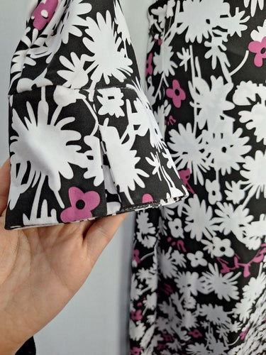 Diane von Furstenberg Silk Jersey Floral Pattern Wrap Midi Dress Size 8 by SwapUp-Online Second Hand Store-Online Thrift Store