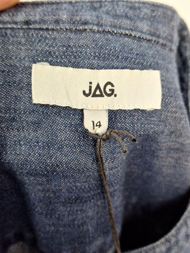 Jag Indigo Denim Buttoned Dress Size 14 by SwapUp-Online Second Hand Store-Online Thrift Store