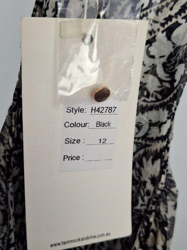 Hammock & Vine Sheer Flowy Belted Maxi Dress Size 12 by SwapUp-Online Second Hand Store-Online Thrift Store