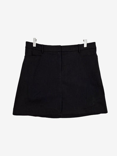 Saba Sleek Black Cotton Mini Skirt Size 14 by SwapUp-Online Second Hand Store-Online Thrift Store