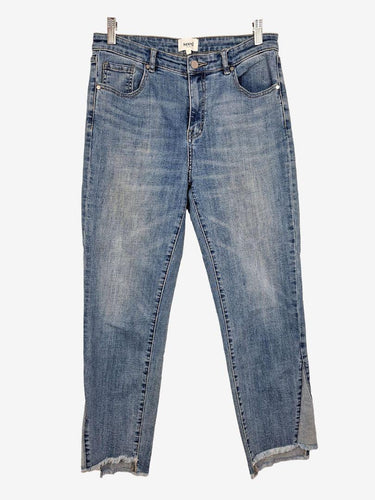Seed Funky Contrast Denim Bottom Jeans Size 10 by SwapUp-Online Second Hand Store-Online Thrift Store