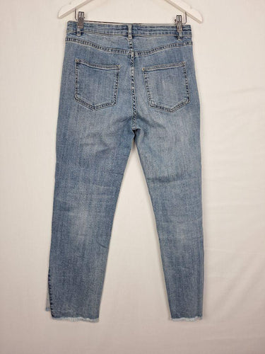Seed Funky Contrast Denim Bottom Jeans Size 10 by SwapUp-Online Second Hand Store-Online Thrift Store
