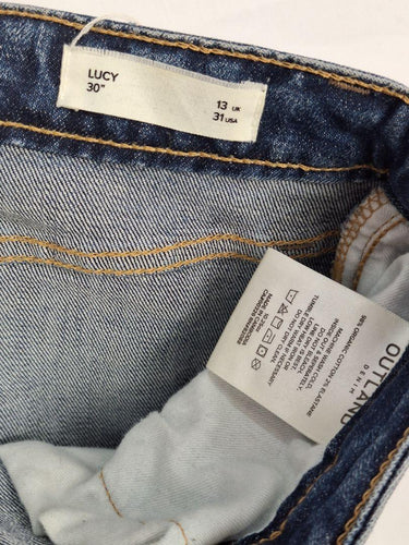 Outland Denim Dark Wash Mum Style Jeans Size 12 by SwapUp-Online Second Hand Store-Online Thrift Store