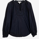 Witchery Feminine Navy Pinstripe Blouse Size 12 by SwapUp-Online Second Hand Store-Online Thrift Store