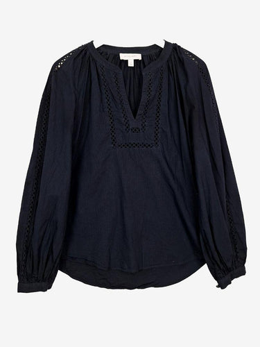 Witchery Feminine Navy Pinstripe Blouse Size 12 by SwapUp-Online Second Hand Store-Online Thrift Store