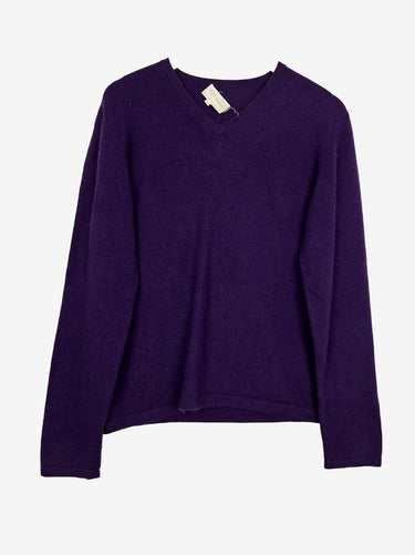 CF Indigo Cashmere Long Sleeve Top Size XL by SwapUp-Online Second Hand Store-Online Thrift Store
