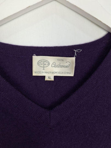 CF Indigo Cashmere Long Sleeve Top Size XL by SwapUp-Online Second Hand Store-Online Thrift Store