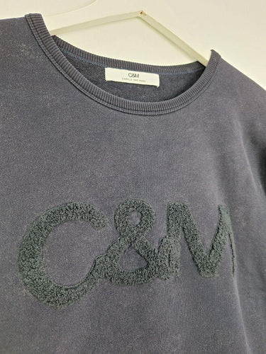 Camilla and Marc Navy Cropped Logo Jumper Size 12 by SwapUp-Online Second Hand Store-Online Thrift Store