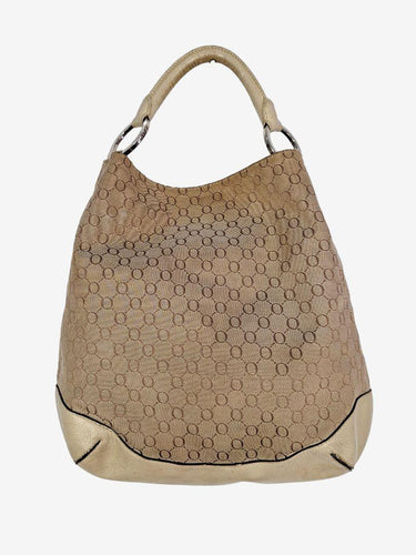 Oroton Cream Leather Hobo Style Bag Size None by SwapUp-Online Second Hand Store-Online Thrift Store