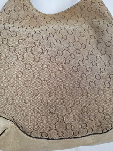 Oroton Cream Leather Hobo Style Bag Size None by SwapUp-Online Second Hand Store-Online Thrift Store