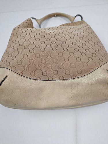 Oroton Cream Leather Hobo Style Bag Size None by SwapUp-Online Second Hand Store-Online Thrift Store