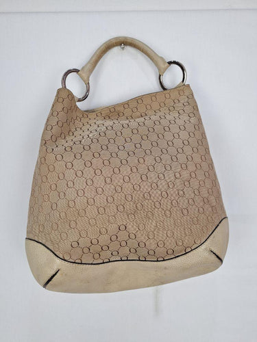 Oroton Cream Leather Hobo Style Bag Size None by SwapUp-Online Second Hand Store-Online Thrift Store