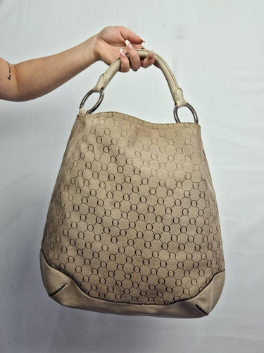 Oroton Cream Leather Hobo Style Bag Size None by SwapUp-Online Second Hand Store-Online Thrift Store