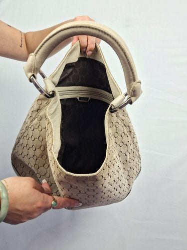 Oroton Cream Leather Hobo Style Bag Size None by SwapUp-Online Second Hand Store-Online Thrift Store