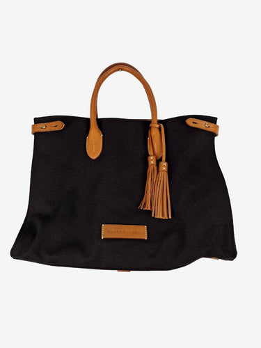 Ralph Lauren Contrast Tan Canvas Day Bag