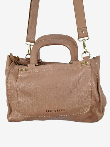 Ted Baker Soft Leather Contrast Stitch Bag by SwapUp-Online Second Hand Store-Online Thrift Store