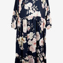 Second-Hand - Lorraine Floaty Blooms Gathered Midi Dress Size 16 - SwapUp