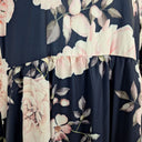 Second-Hand - Lorraine Floaty Blooms Gathered Midi Dress Size 16 - SwapUp