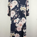 Second-Hand - Lorraine Floaty Blooms Gathered Midi Dress Size 16 - SwapUp