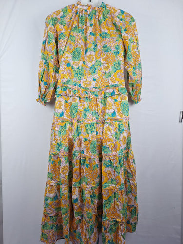 Second-Hand - Bohemian Traders Cowl Shell Detail Bright Maxi Dress Size XS - SwapUp