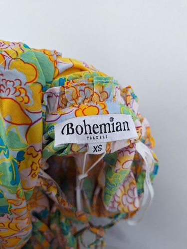 Second-Hand - Bohemian Traders Cowl Shell Detail Bright Maxi Dress Size XS - SwapUp