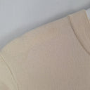 Second-Hand - Jac + Jack Ivory Textured Crew Fitted Midi Dress Size 12 - SwapUp