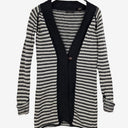 Second-Hand - Oxford Striped Cotton Knit Cardigan Size 8 - SwapUp