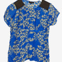 Second-Hand - Oxford Cobalt Patterned Work Top Size 10 - SwapUp