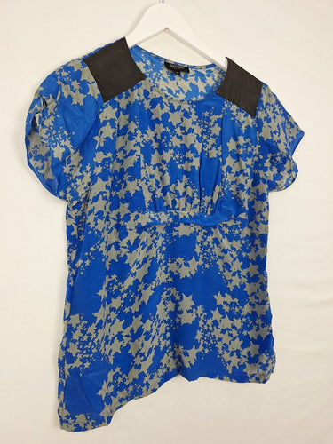 Second-Hand - Oxford Cobalt Patterned Work Top Size 10 - SwapUp