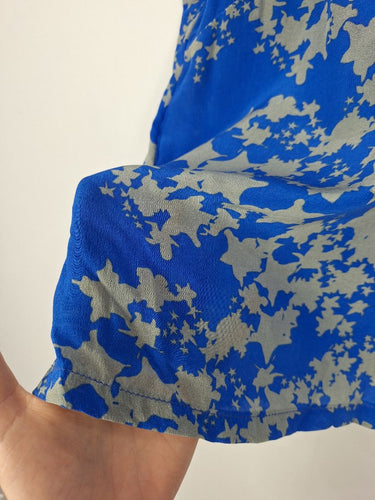 Second-Hand - Oxford Cobalt Patterned Work Top Size 10 - SwapUp