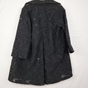 Second-Hand - Jenny Scott Elegant Sheer Jacquard Open Evening Coat Size L - SwapUp