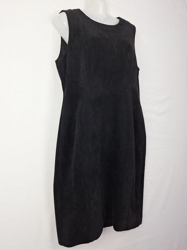 Second-Hand - Calvin Klein Contemporary Faux Suede Tailored Midi Dress Size 14 - SwapUp