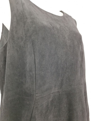 Second-Hand - Calvin Klein Contemporary Faux Suede Tailored Midi Dress Size 14 - SwapUp