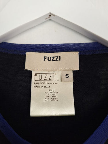 Second-Hand - Jean Paul Gaultier Vintage Mesh Cobalt Trim Top Size S - SwapUp