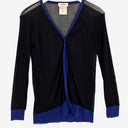 Second-Hand - Jean Paul Gaultier Vintage Mesh Cobalt Trim Cardigan Size S - SwapUp