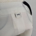 Second-Hand - Marcs Semi Sheer Box Pleat Dot Skirt Size 14 - SwapUp