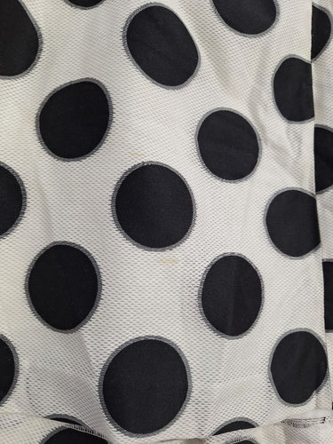 Second-Hand - Marcs Semi Sheer Box Pleat Dot Skirt Size 14 - SwapUp