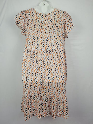 Second-Hand - Leoni Light Geo Flowy Dress Size 16 - SwapUp