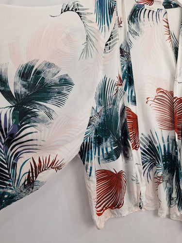 Second-Hand - Little Lies Leafy Palm Kimono Cardigan Size S - SwapUp