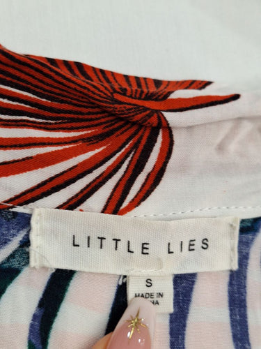 Second-Hand - Little Lies Leafy Palm Kimono Cardigan Size S - SwapUp