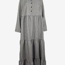 Second-Hand - Nobody's Child Check Peter Pan Collar Maxi Dress Size 10 - SwapUp