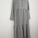 Second-Hand - Nobody's Child Check Peter Pan Collar Maxi Dress Size 10 - SwapUp