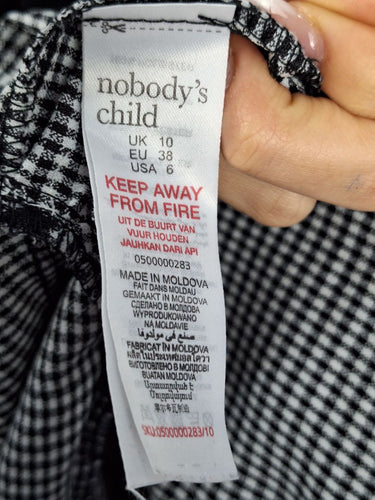 Second-Hand - Nobody's Child Check Peter Pan Collar Maxi Dress Size 10 - SwapUp